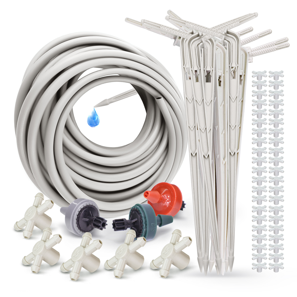 Urban Farming System - 20M 2/4/8L Compensating Dropper Dripping Irrigation